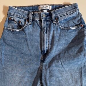 Abercrombie & Fitch Women’s The Ankle Straight Ultra High Rise Jeans